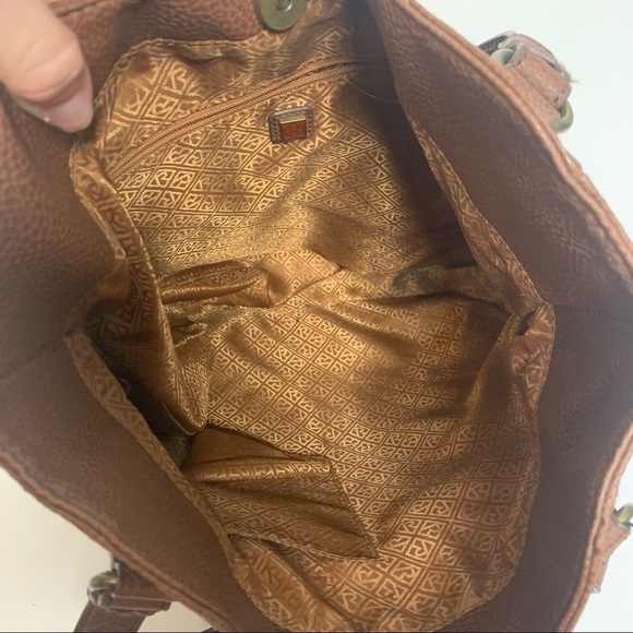 Relic by Fossil Vegan Tan Pebble Leather Blakely Hobo Tote Bag - Picture 15 of 16